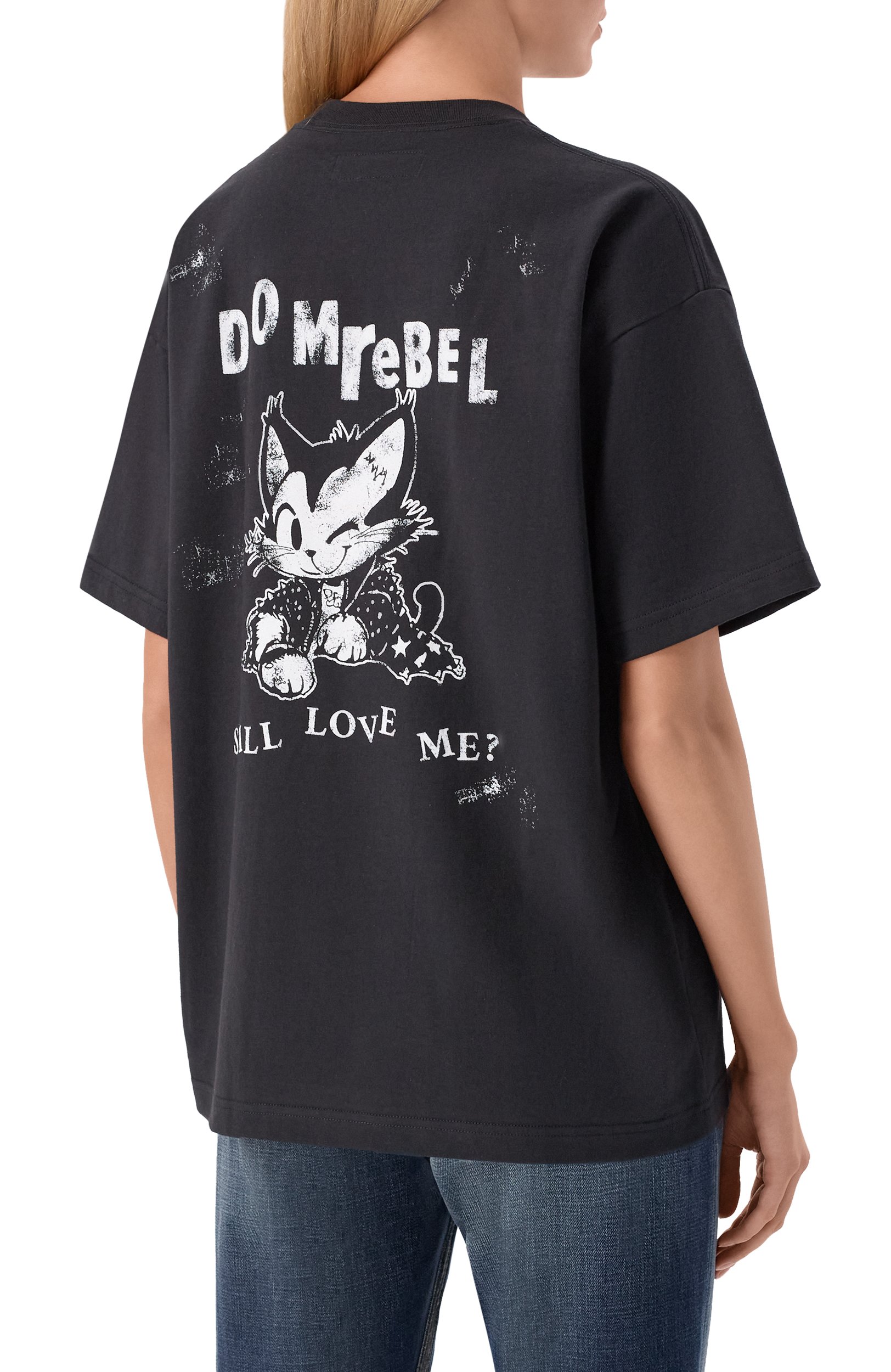 Хлопковая футболка DOMREBEL, арт. L0VECAT/T-SHIRT, фото 4