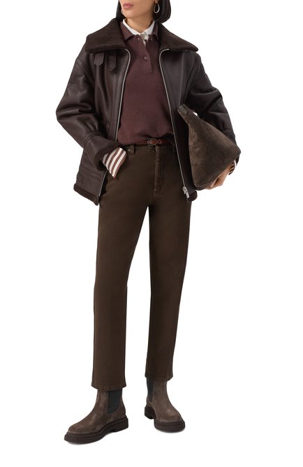 Женские замшевые челси BRUNELLO CUCINELLI, арт. MZSFG3034P