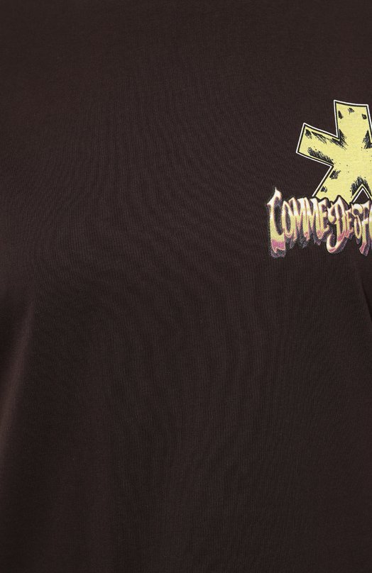 Хлопковая футболка Comme des Fuckdown CFABW01070 Коричневый  CFABW01070 Фото 5
