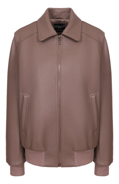 Женский кожаный бомбер MASLOV, арт. SMB63