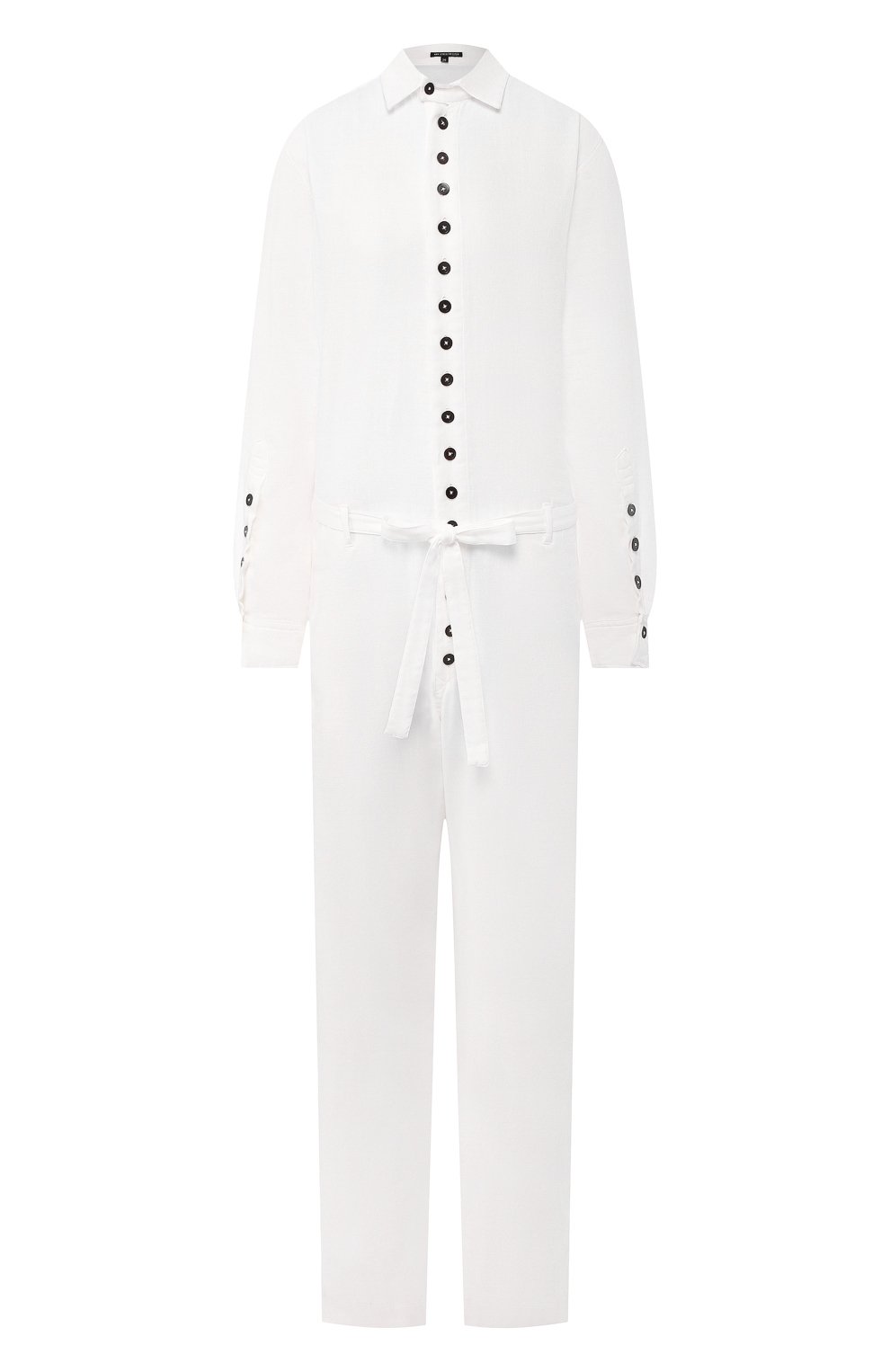 Хлопковый комбинезон ANN DEMEULEMEESTER белого цвета по цене 123000 руб., арт. 2001-1422-P-112-002, фото 1 Хлопковый комбинезон ANN DEMEULEMEESTER, арт. 2001-1422-P-112-002, фото 1