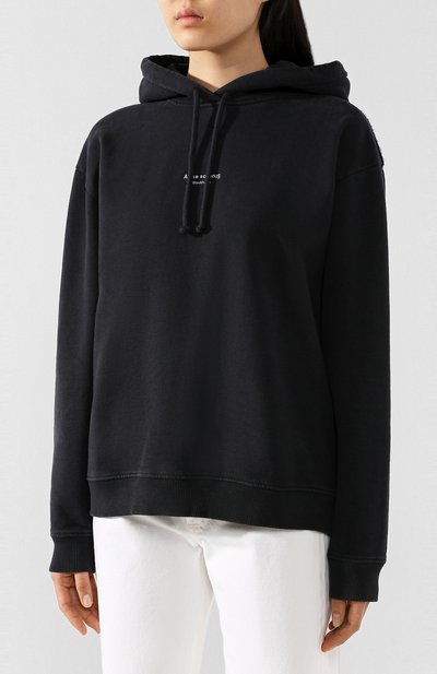 Хлопковое худи ACNE STUDIOS, арт. AI0049/W, фото 3