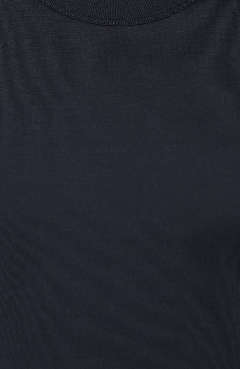 Мужская хлопковая футболка с круглым вырезом DOLCE & GABBANA темно-синего цвета, арт. 0101/G8GX8T/FU7EQ | Фото 5 (Рукава: Короткие; Материал внешний: Хлопок; Мужское Кросс-КТ: Футболка-одежда; Длина (для топов): Стандартные; Статус проверки: Проверена категория; Принт: Без принта; Стили: Кэжуэл; Региональные ограничения белый список (Axapta Mercury): RU; Ювелирные украшения: Назначено; Кросс-КТ: Джерси)