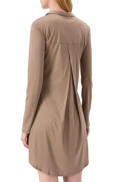 Сорочка HANRO коричневого цвета по цене 29240 руб., арт. 077420, фото 4 Сорочка HANRO, арт. 077420, фото 4