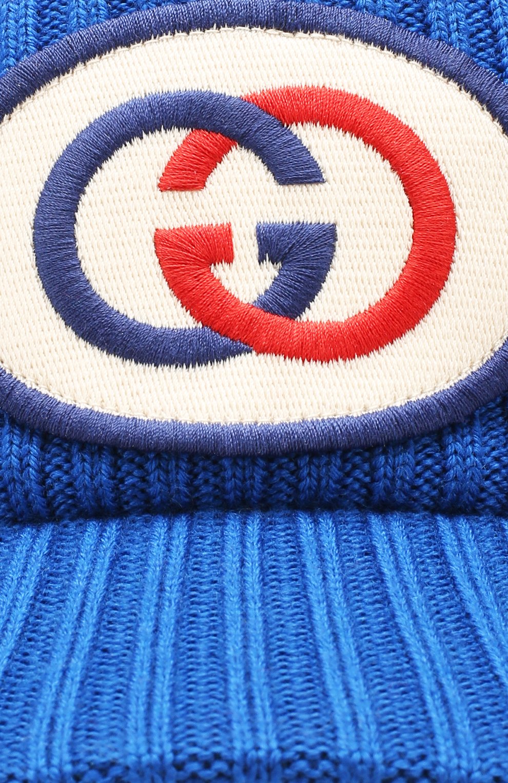 Шерстяной козырек GUCCI голубого цвета по цене 36000 руб., арт. 577825/3GD55, фото 3 Шерстяной козырек GUCCI, арт. 577825/3GD55, фото 3