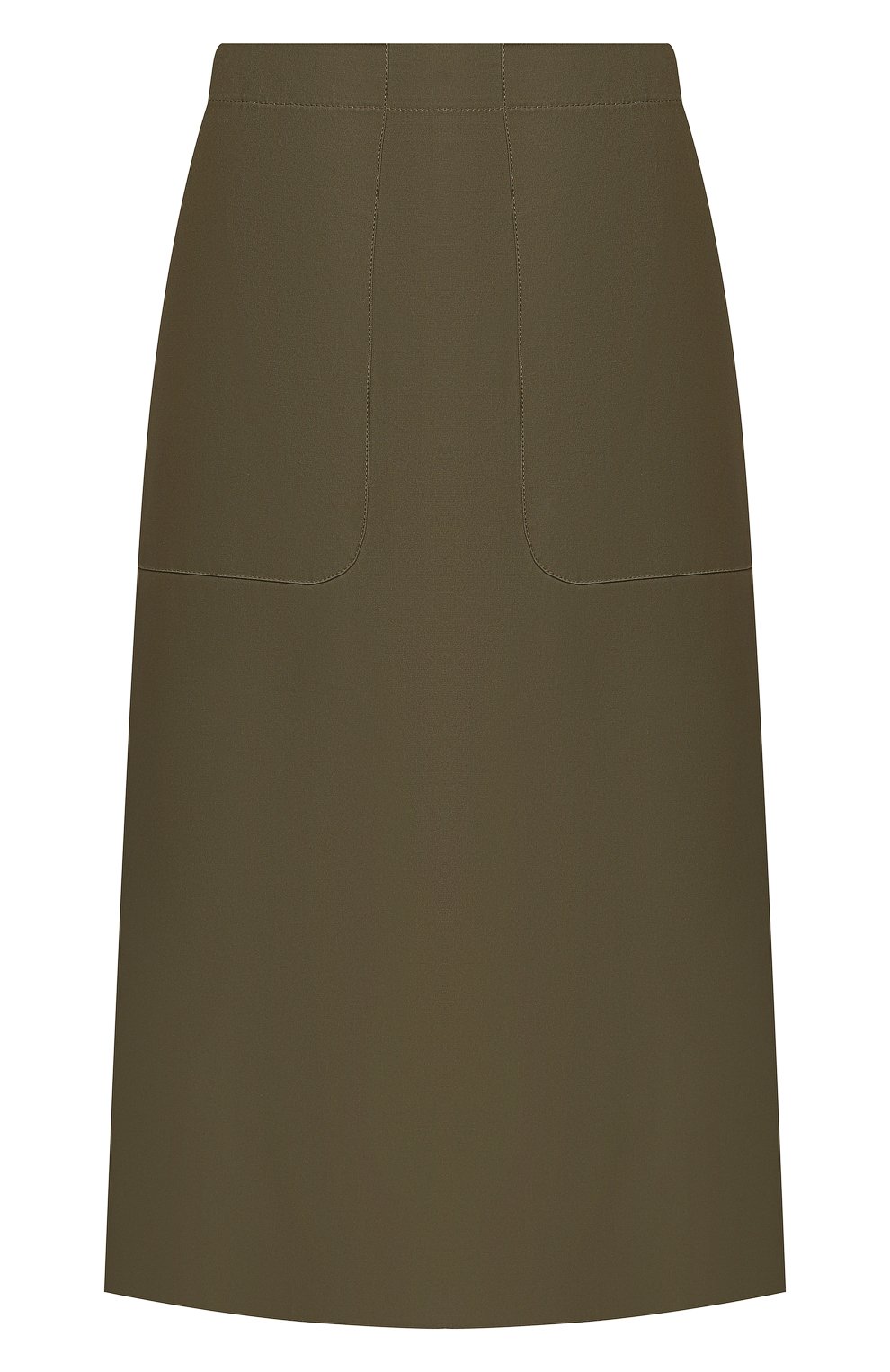 Хлопковая юбка JIL SANDER NAVY хаки цвета по цене 19950 руб., арт. JNWM3503A/JM2434, фото 1 Хлопковая юбка JIL SANDER NAVY, арт. JNWM3503A/JM2434, фото 1