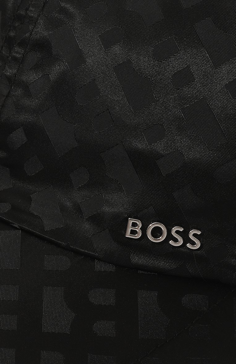 Мужская бейсболка BOSS черного цвета, арт. 50507615 | Фото 4 (Материал сплава: Проставлено; Нос: Не проставлено; Материал: Синтетический материал, Текстиль)