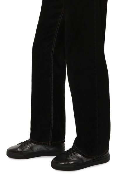 Кожаные кеды gloria SANTONI, арт. MBGG22018NE0PG0N, фото 3