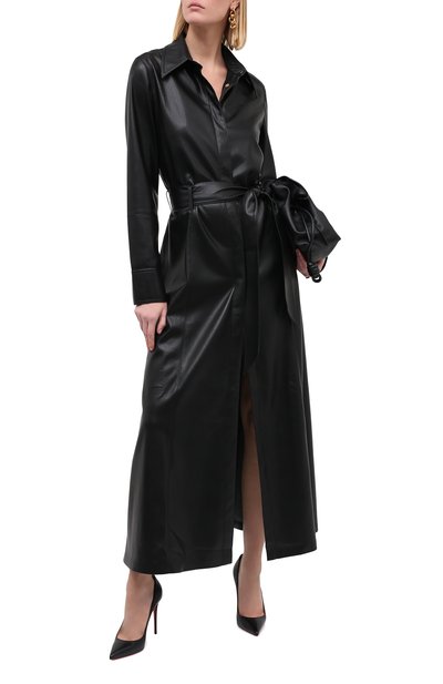 Кожаные туфли kate 100 CHRISTIAN LOUBOUTIN черного цвета по цене 49550 руб., арт. kate 100 nappa shiny, фото 2 Кожаные туфли kate 100 CHRISTIAN LOUBOUTIN, арт. kate 100 nappa shiny, фото 2