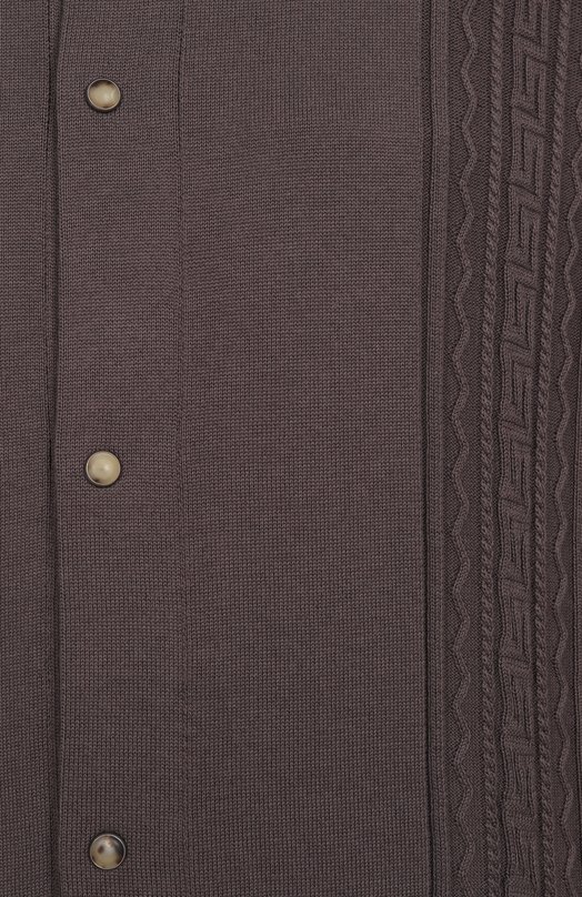 Хлопковая рубашка Brunello Cucinelli M29203405 Коричневый  M29203405 Фото 5