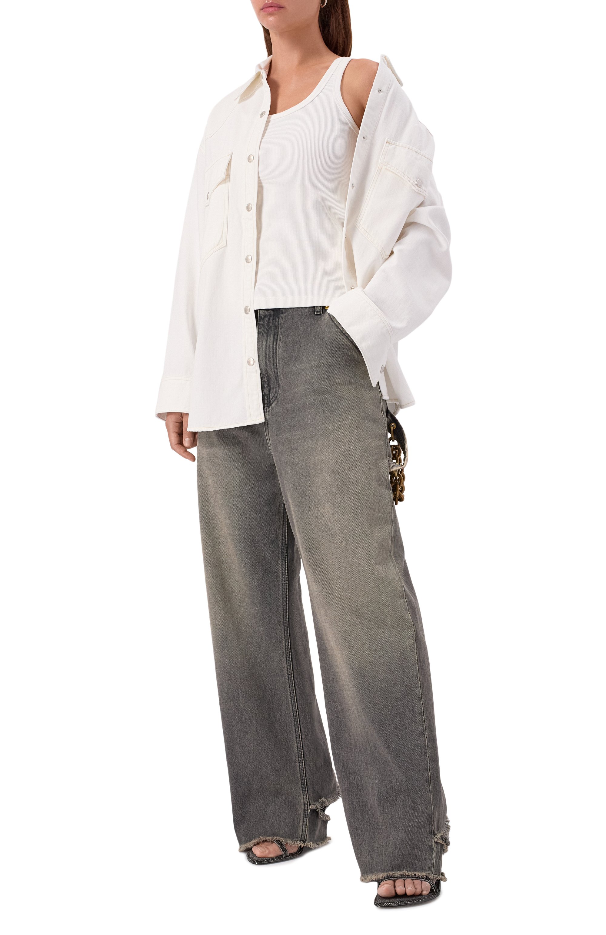 Джинсы DARKPARK серого цвета по цене 79950 руб., арт. WTR58/DBK02W104, фото 2 Джинсы DARKPARK, арт. WTR58/DBK02W104, фото 2