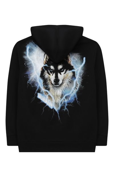 Хлопковая толстовка BALMAIN черного цвета по цене 41750 руб., арт. 6N4680/NX320/4-10, фото 2 Хлопковая толстовка BALMAIN, арт. 6N4680/NX320/4-10, фото 2