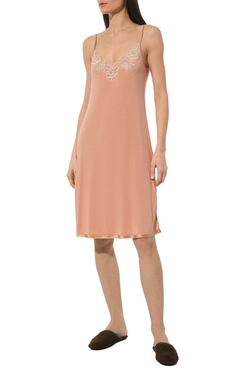 Сорочка I.D. SARRIERI бежевого цвета по цене 47870 руб., арт. L9559, фото 2 Сорочка I.D. SARRIERI, арт. L9559, фото 2