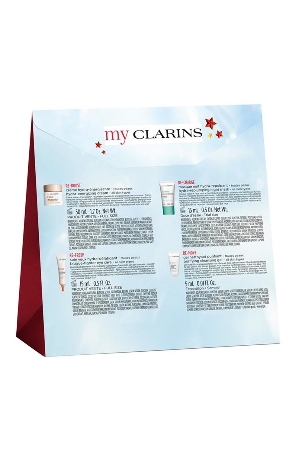 Набор в косметичке my clarins collection (50+2x15+5ml) CLARINS бесцветного цвета по цене 4950 руб., арт. 80112634, фото 4 Набор в косметичке my clarins collection (50+2x15+5ml) CLARINS, арт. 80112634, фото 4