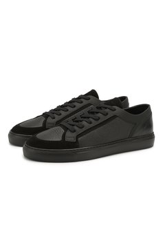 Мужские кожаные кеды HARRYS OF LONDON черного цвета, арт. VIM SUEDE/S0FT MILLED/TECH | Фото 1 (Подошва: Плоская; Статус проверки: Проверена категория; Материал внутренний: Натуральная кожа; Материал утеплителя: Без утеплителя; Стили: Классический; Драгоценные камни: Проставлено; Материал сплава: Проставлено; Материал внешний: Натуральная кожа; Кросс-КТ: Низкие)