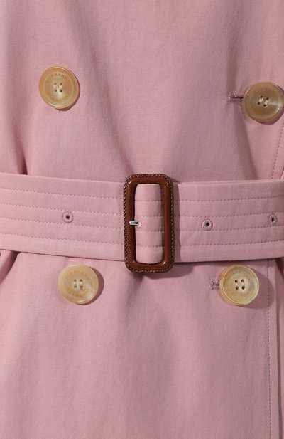 Хлопковый тренч kensington BURBERRY светло-розового цвета по цене 260000 руб., арт. 8003525, фото 5 Хлопковый тренч kensington BURBERRY, арт. 8003525, фото 5
