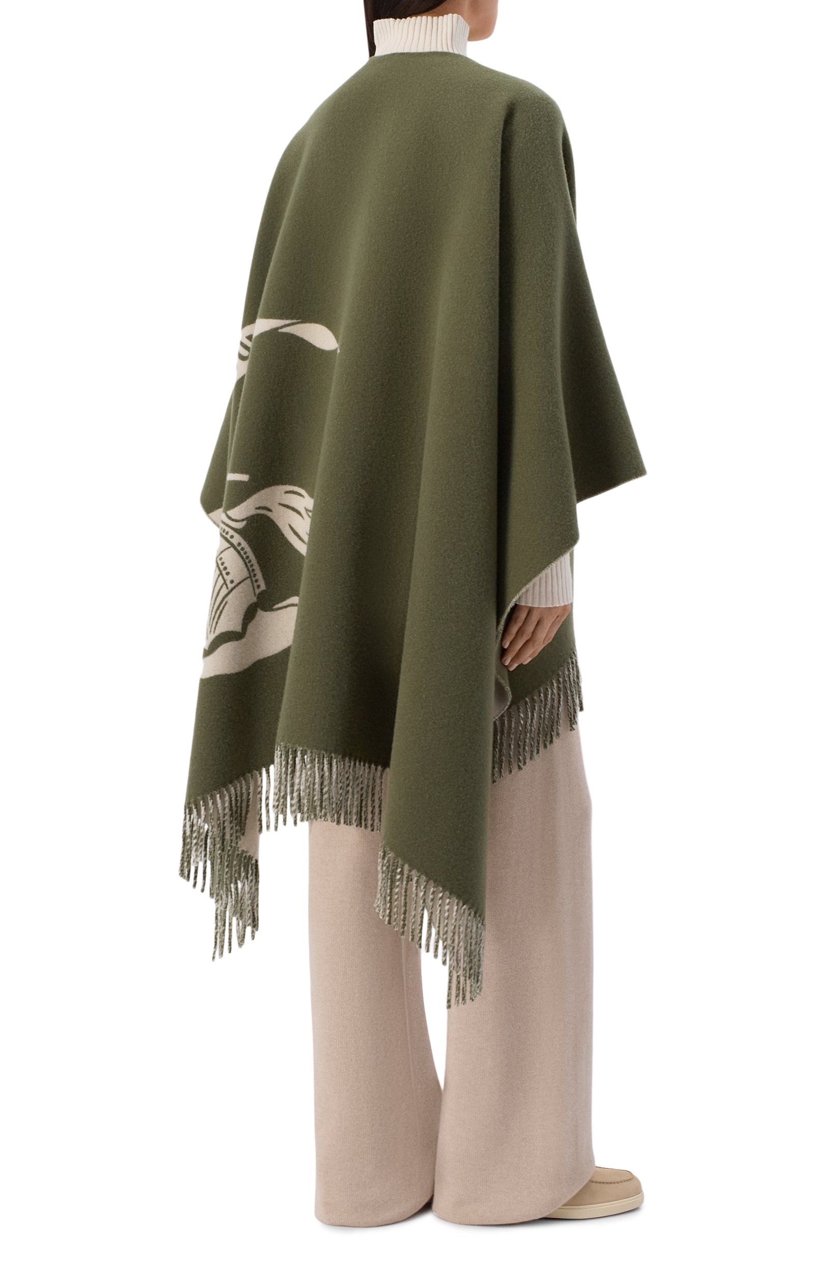 Накидка из шерсти и кашемира BURBERRY, арт. 8130428, фото 3