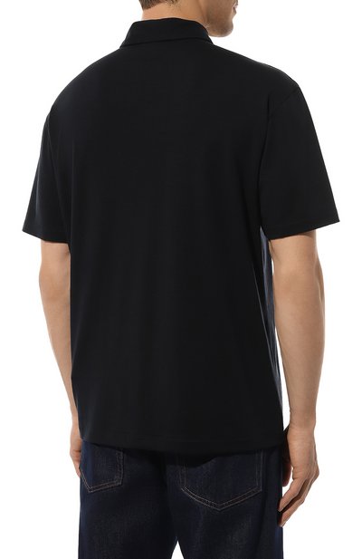 Поло из лиоцелла и шелка GIORGIO ARMANI, арт. 3DSF72/SJGFZ, фото 4