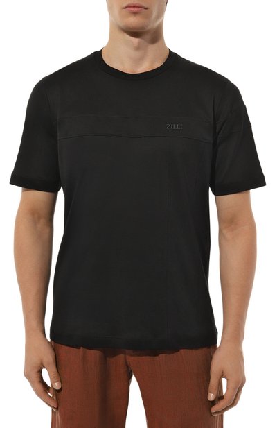 Хлопк�овая футболка ZILLI, арт. TSR001M0110VZI0P0, фото 3