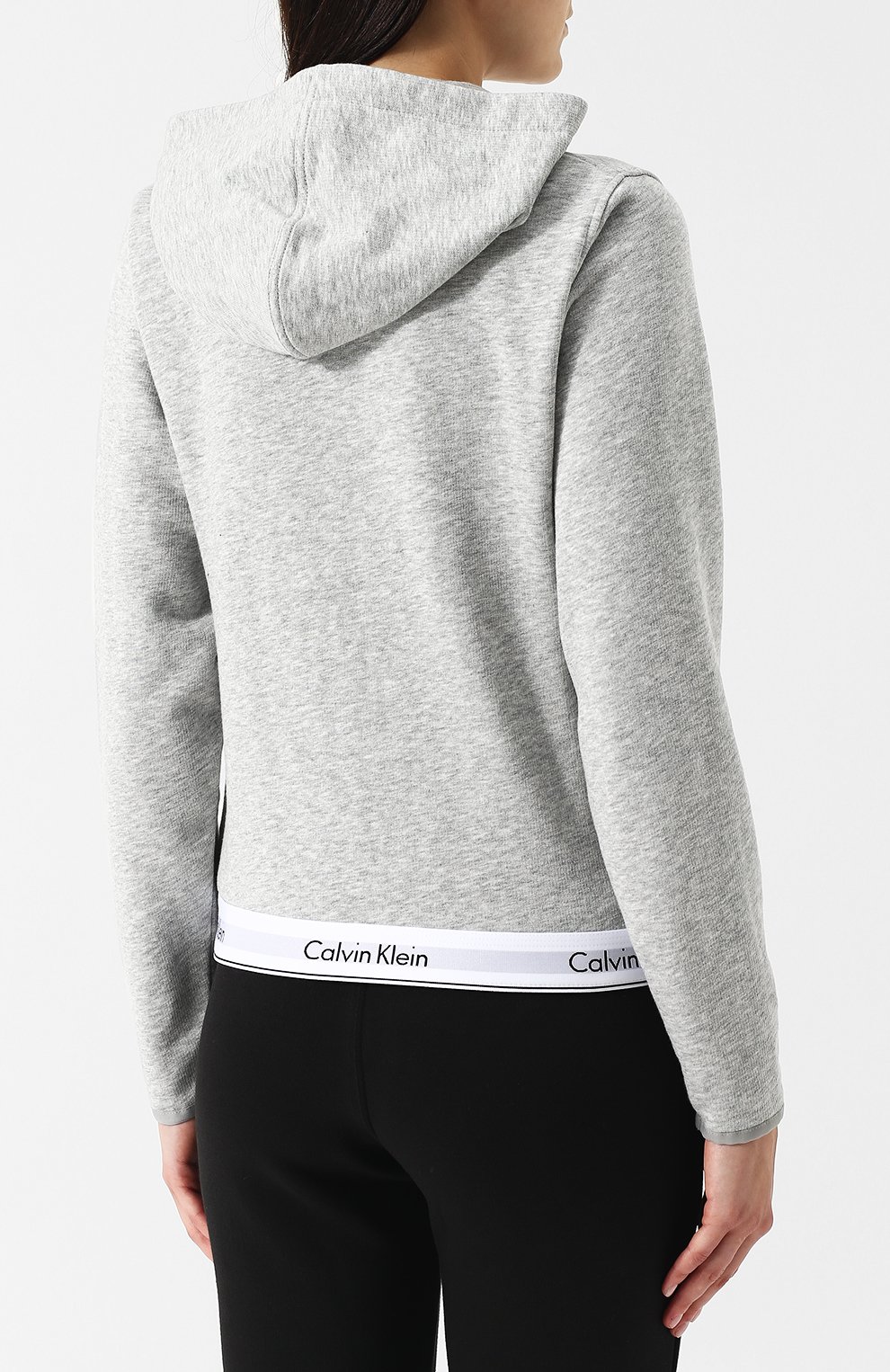 Хлопковый кардиган на молнии с капюшоном CALVIN KLEIN, арт. QS5667E, фото 4