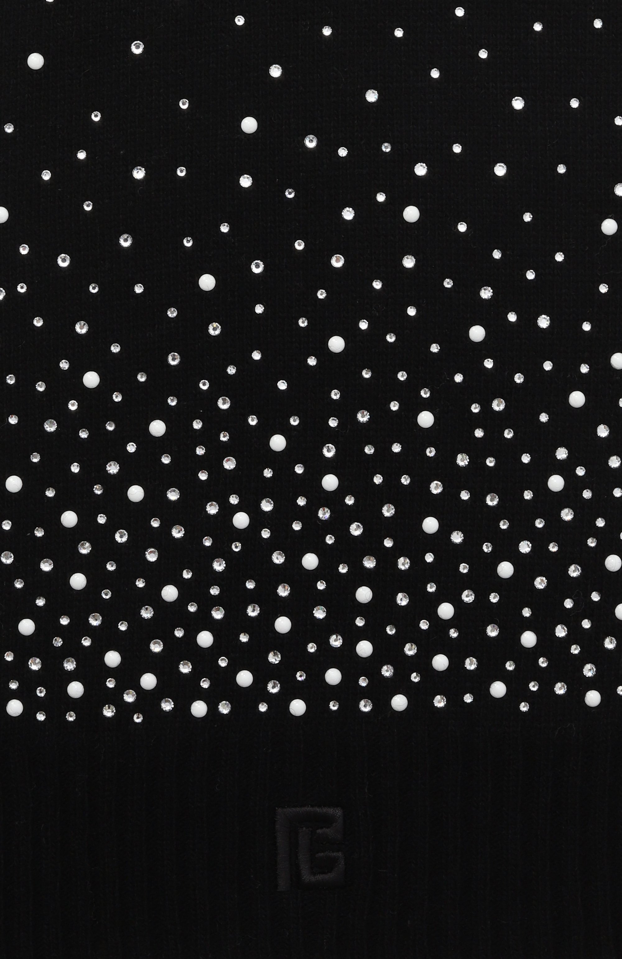 Шарф из вискозы и шерсти BALMAIN черного цвета по цене 31150 руб., арт. BX0C53, фото 3 Шарф из вискозы и шерсти BALMAIN, арт. BX0C53, фото 3