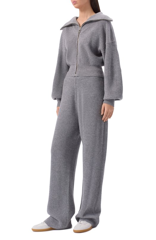 Брюки из шерсти и кашемира Sportmax SELLA Серый  SELLA Фото 2
