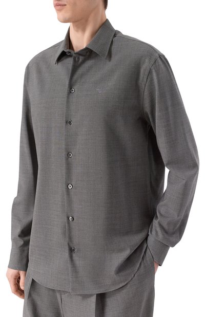 Шерстяная рубашка EMPORIO ARMANI, арт. EM000099/TE19332, фото 3