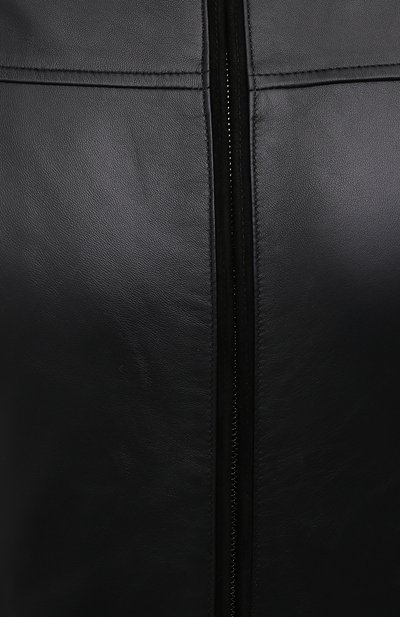 Кожаный бомбер PAUL&SHARK черного цвета по цене 124500 руб., арт. 11312499/H1F, фото 5 Кожаный бомбер PAUL&SHARK, арт. 11312499/H1F, фото 5