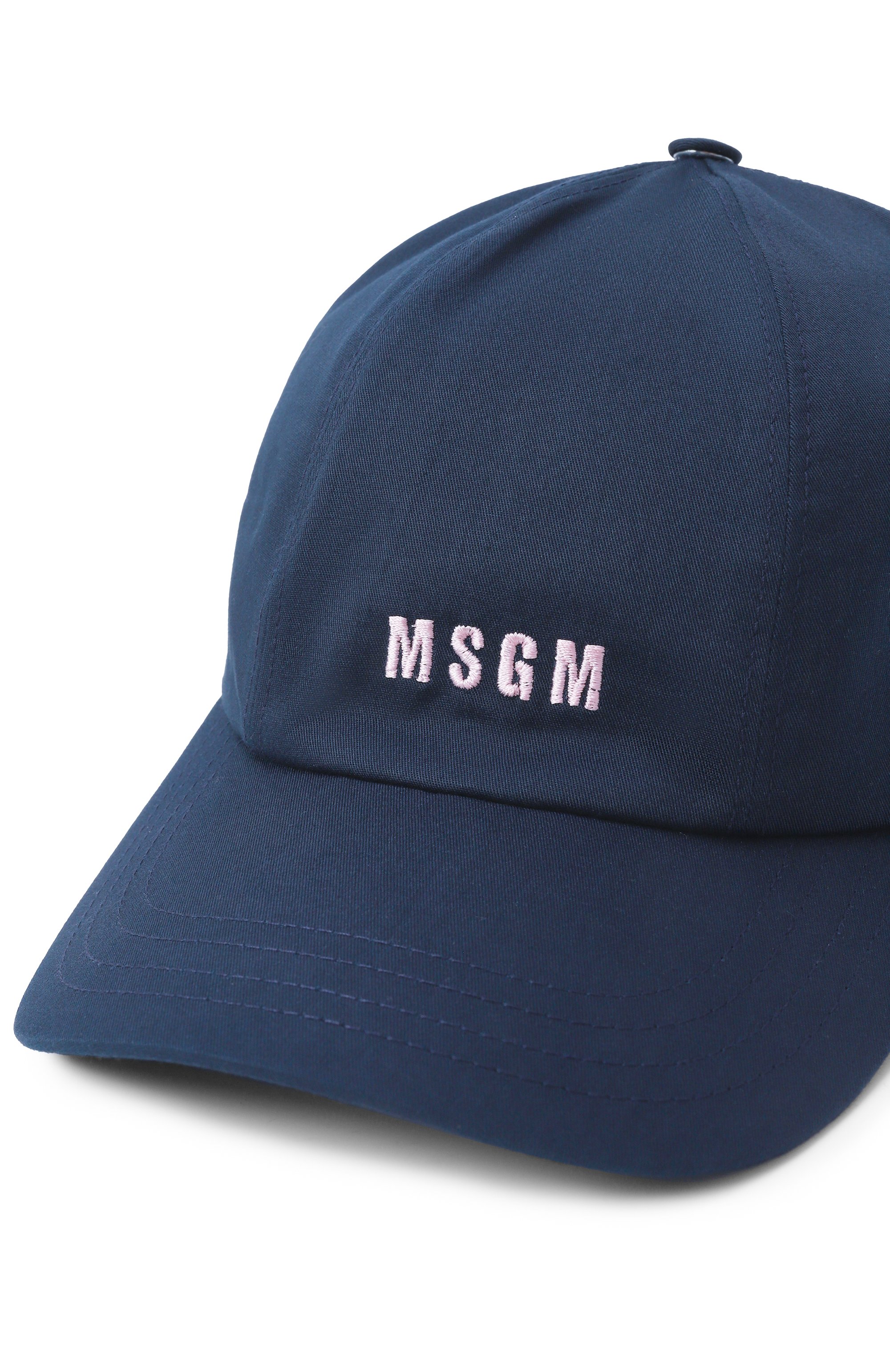Хлопковая бейсболка MSGM синего цвета по цене 14000 руб., арт. 3541MDL06/237790, фото 3 Хлопковая бейсболка MSGM, арт. 3541MDL06/237790, фото 3
