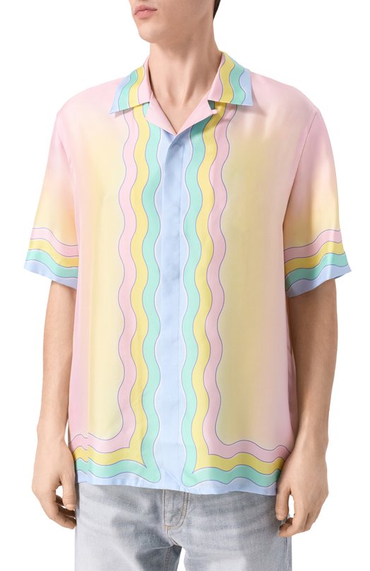 Шелковая рубашка Casablanca M-SP26-SH-003-03 Разноцветный  M-SP26-SH-003-03 Фото 3