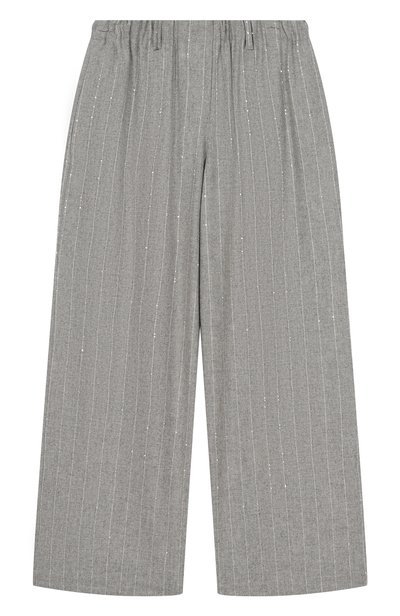 Брюки из шерсти и вискозы BRUNELLO CUCINELLI, арт. BG576P281B