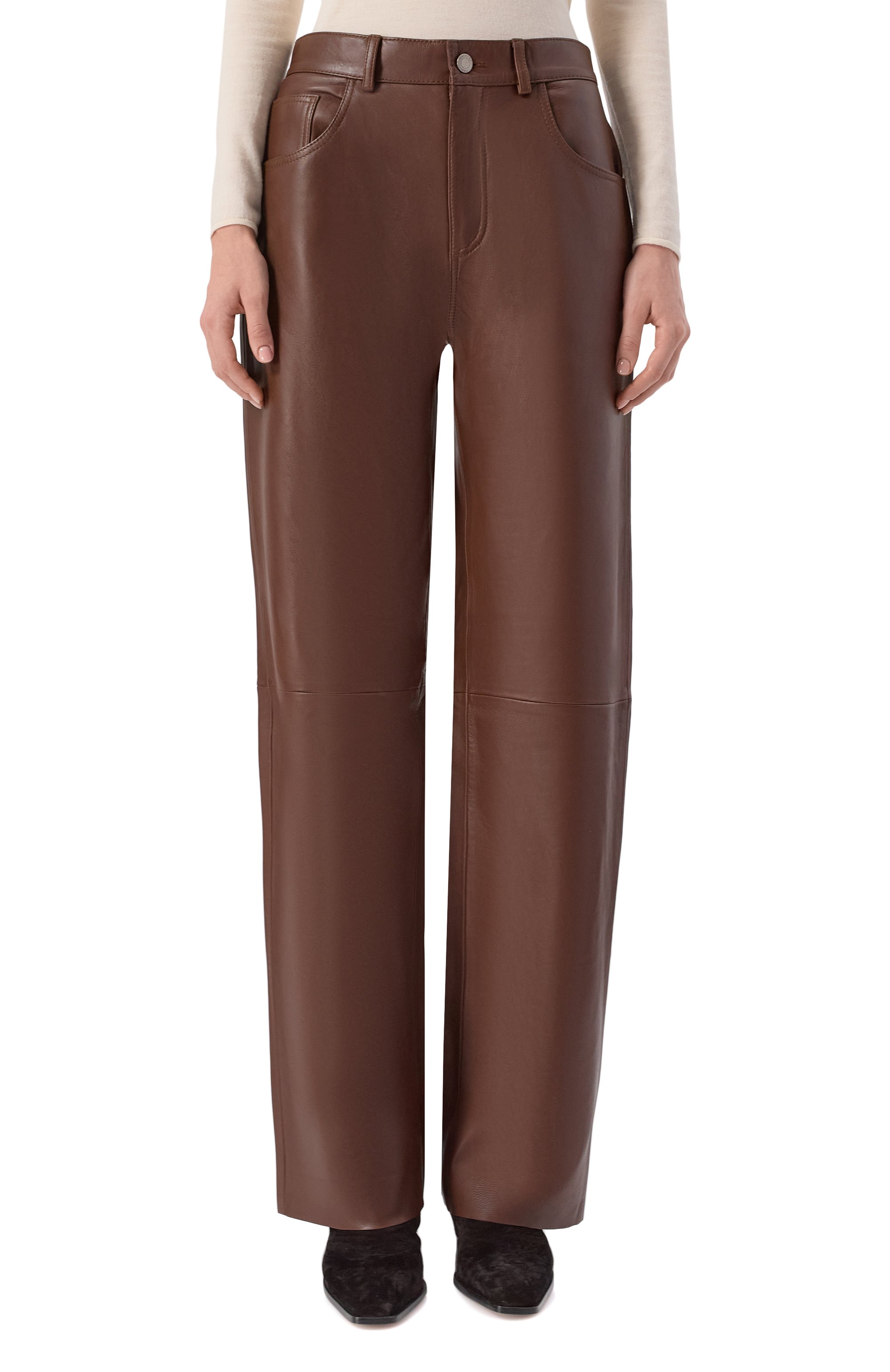 Кожаные брюки bonnie HAIKURE, арт. HEW03330PL002TP, фото 3