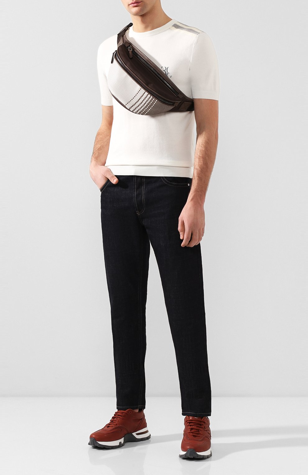 Комбинированная поясная сумка ZEGNA, арт. C1514P-LHNYP, фото 2