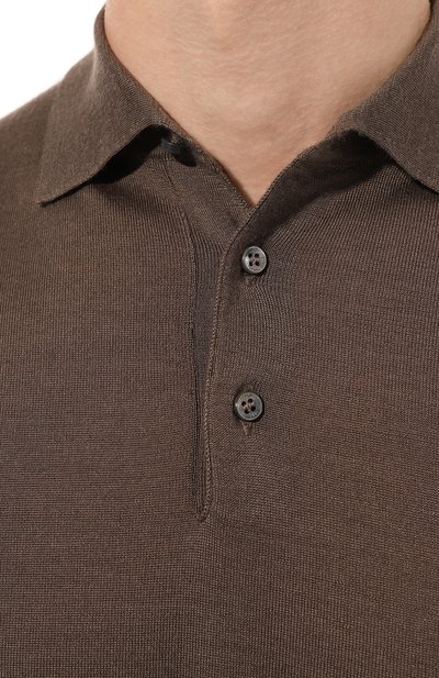 Поло из кашемира и шелка FEDELI, арт. 7UI07091, фото 5