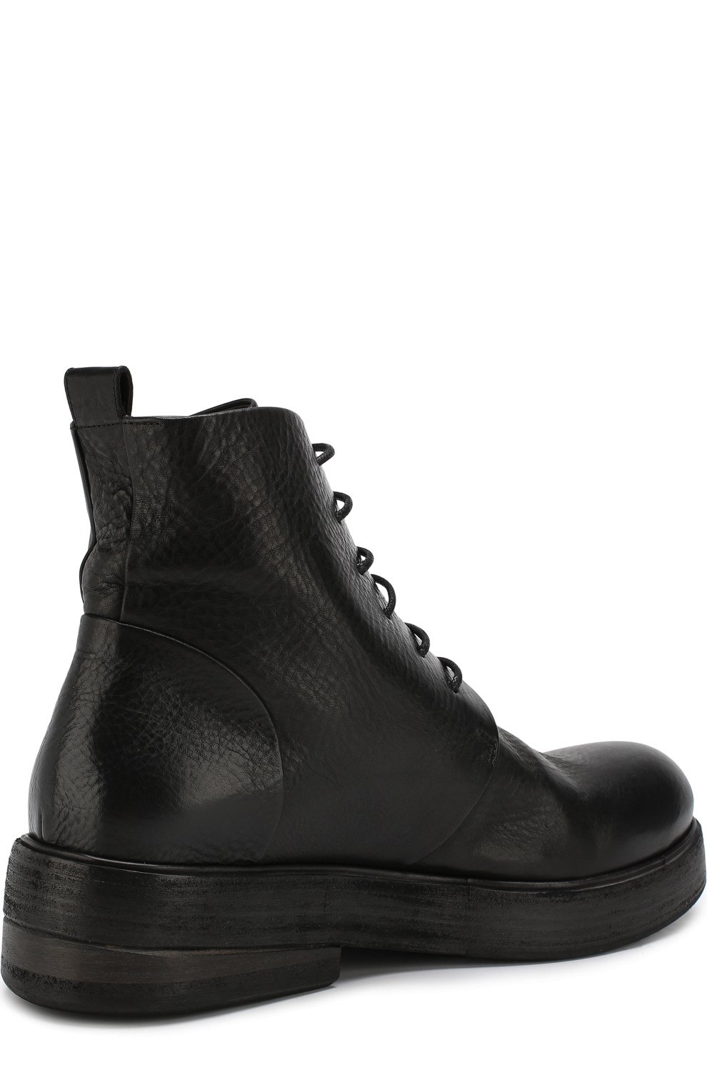 Кожаные ботинки MARSELL черного цвета по цене 99500 руб., арт. MM2846/VACCH.V0L0NATA, фото 4 Кожаные ботинки MARSELL, арт. MM2846/VACCH.V0L0NATA, фото 4