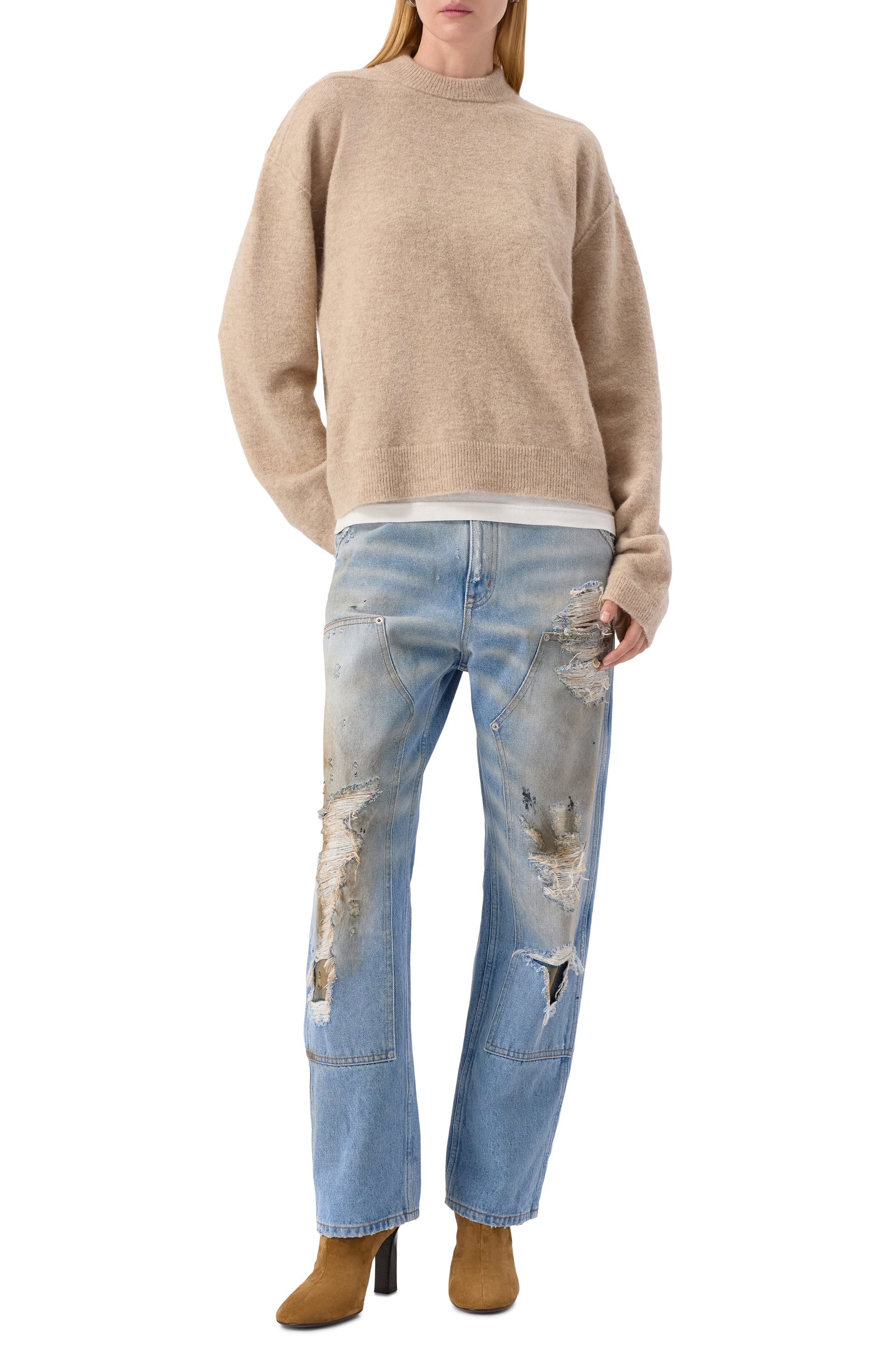 Шерстяной свитер RICK OWENS, арт. RP02E4655/KWP, фото 2