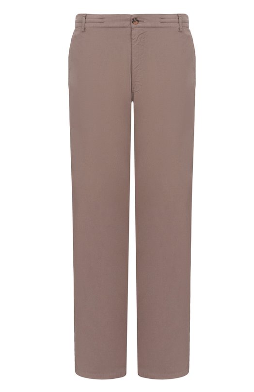 Хлопковые брюки MC2 Saint Barth REL0001-01533L/RELAIS Коричневый REL0001-01533L/RELAIS