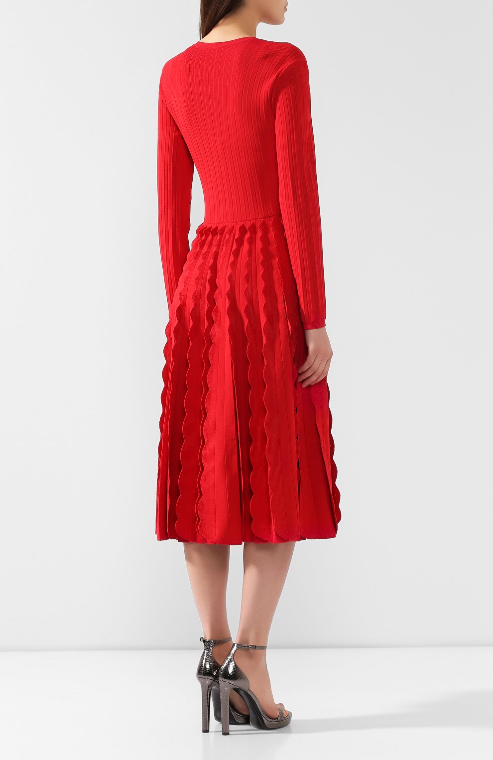 Платье из вискозы VALENTINO, арт. SB3KD01V4TY, фото 4