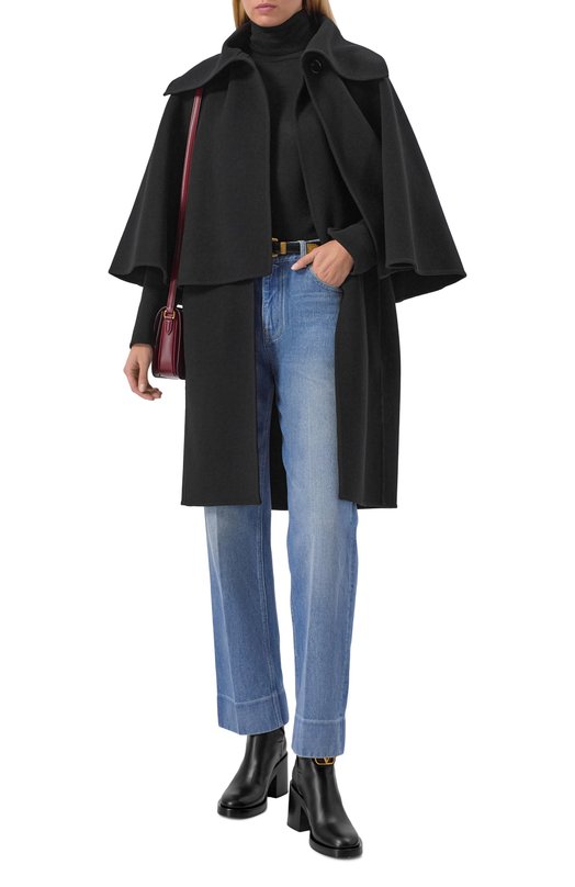 Кожаные ботильоны VLogo Signature Valentino 7W2S0MB4/DSH Чёрный  7W2S0MB4/DSH Фото 3