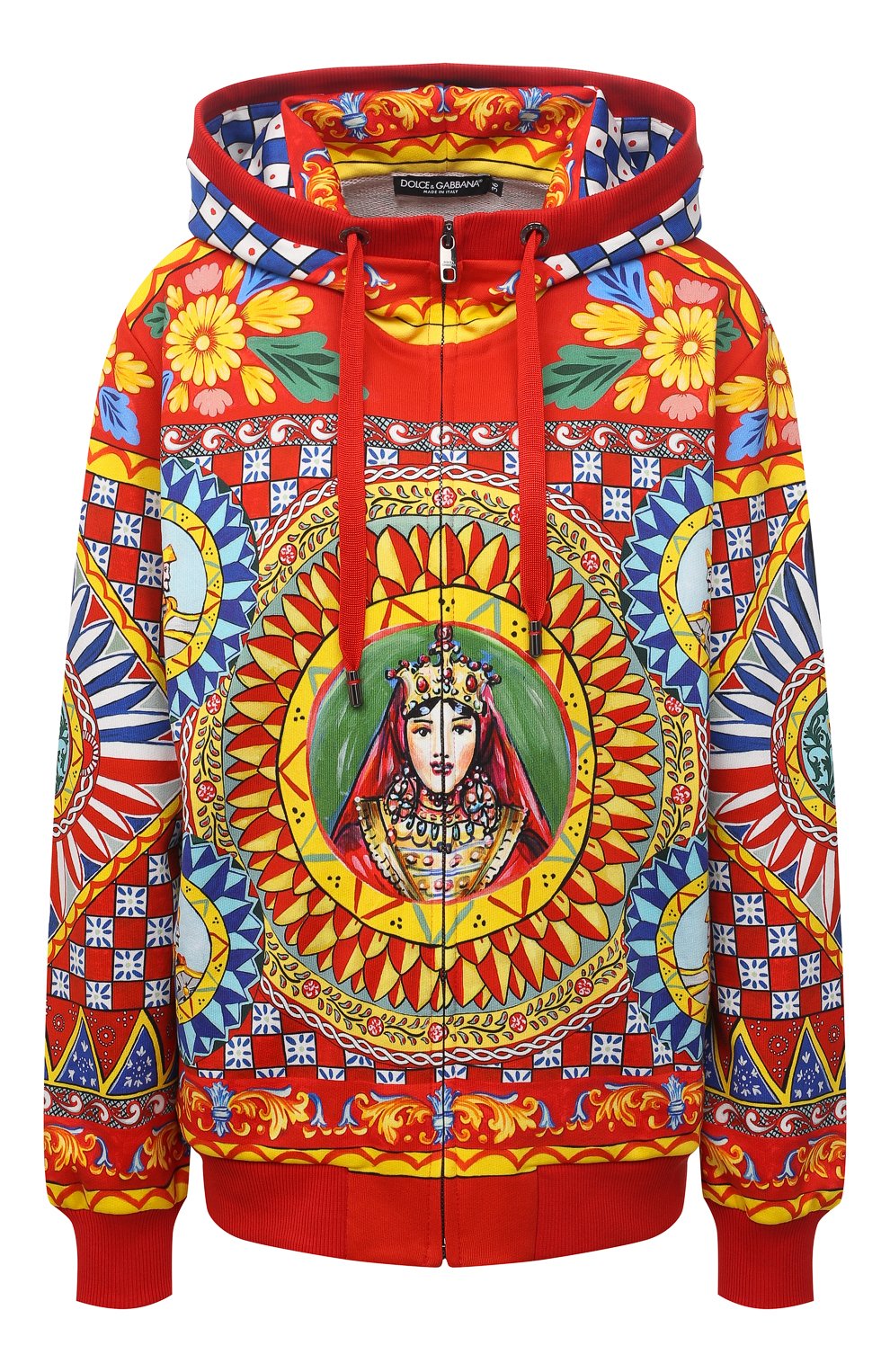 Хлопковый кардиган DOLCE & GABBANA разноцветного цвета по цене 105000 руб., арт. F9I40T/FI76H, фото 1 Хлопковый кардиган DOLCE & GABBANA, арт. F9I40T/FI76H, фото 1