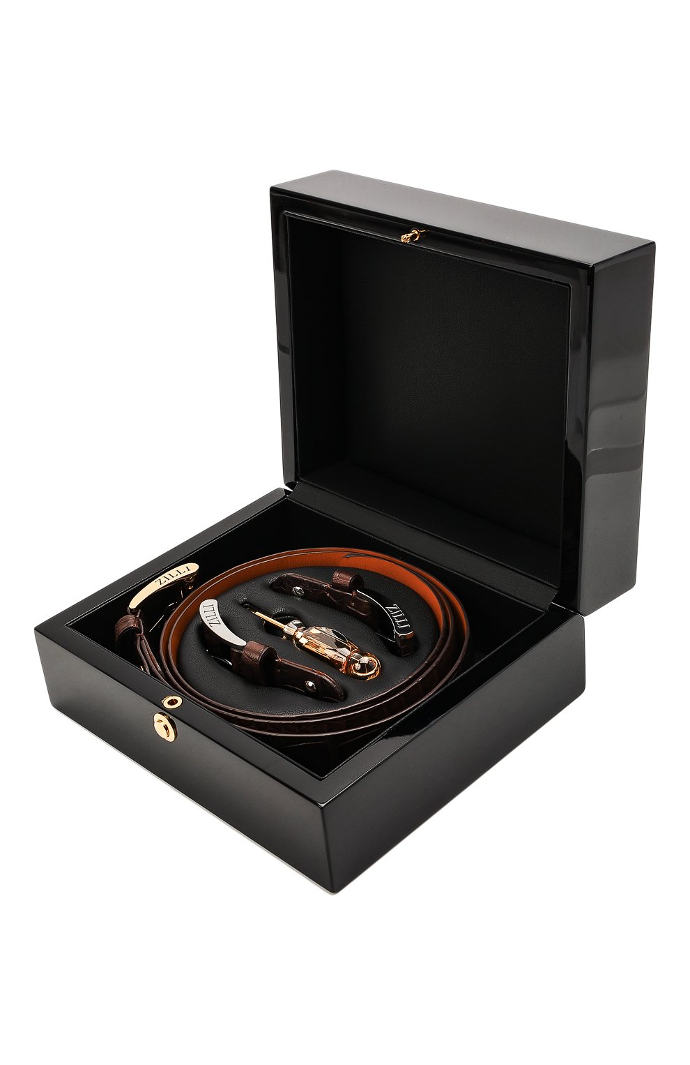 Ремень из кожи аллигатора со сменными пряжками ZILLI, арт. MJL-CLAQE-01010/C819/AMIS/115-120, фото 4