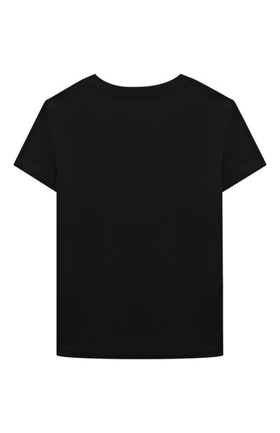 Хлопковая футболка MOSCHINO черного цвета по цене 7820 руб., арт. H0M03U/LAA23/10-14, фото 2 Хлопковая футболка MOSCHINO, арт. H0M03U/LAA23/10-14, фото 2