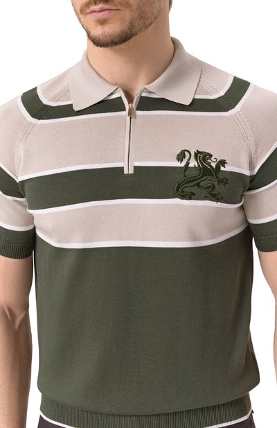 Поло из хлопка и шелка ZILLI, арт. KZP002M0142VBLS00, фото 5