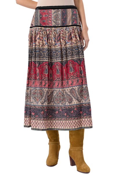 Хлопковая юбка VALENTINO, арт. 6B0RAD57/992, фото 3