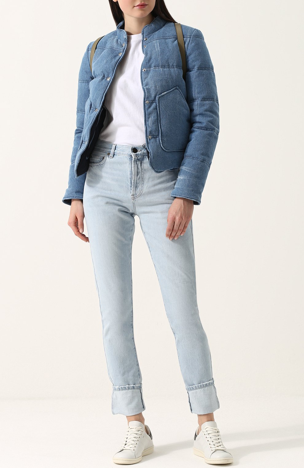 Утепленная джинсовая куртка с воротником-стойкой GABRIELA HEARST, арт. R18GH516, фото 2