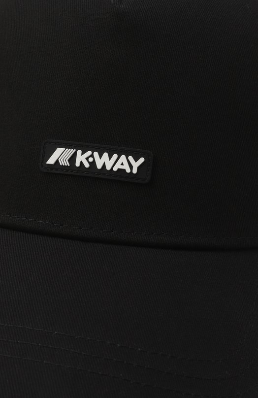 Хлопковая бейсболка K-Way K8132SW Чёрный  K8132SW Фото 4