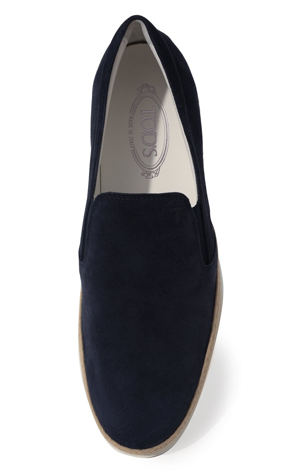 Замшевые слипоны gomma rafia TOD’S, арт. XXM0TV0K900RE0, фото 6