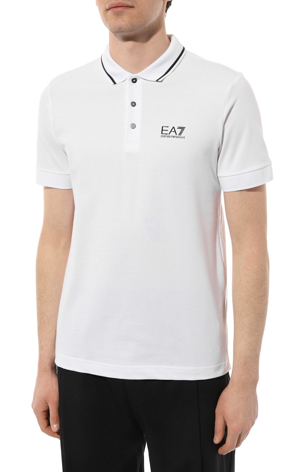 Хлопковое поло EA7, арт. 8NPF06/PJ04Z, фото 3