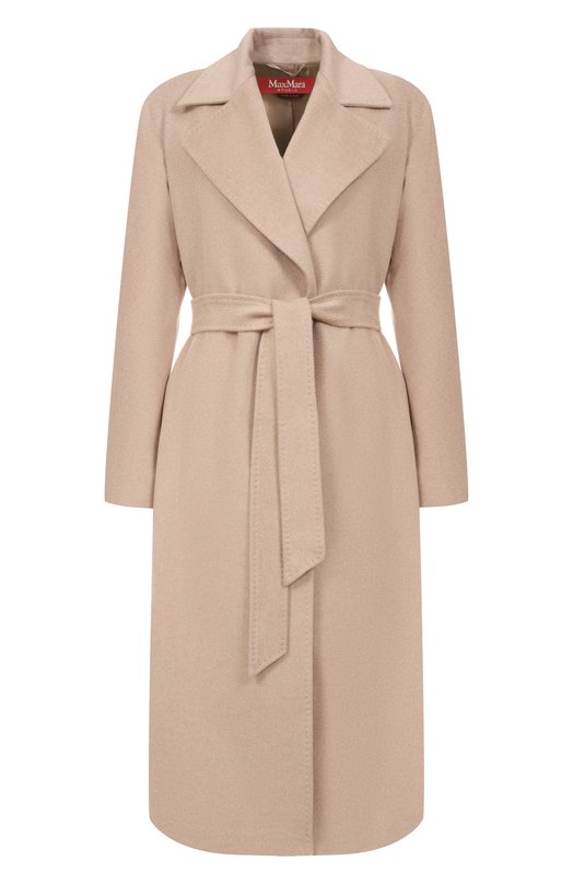 Кашемировое пальто Max Mara Studio EUCLIDE Бежевый EUCLIDE