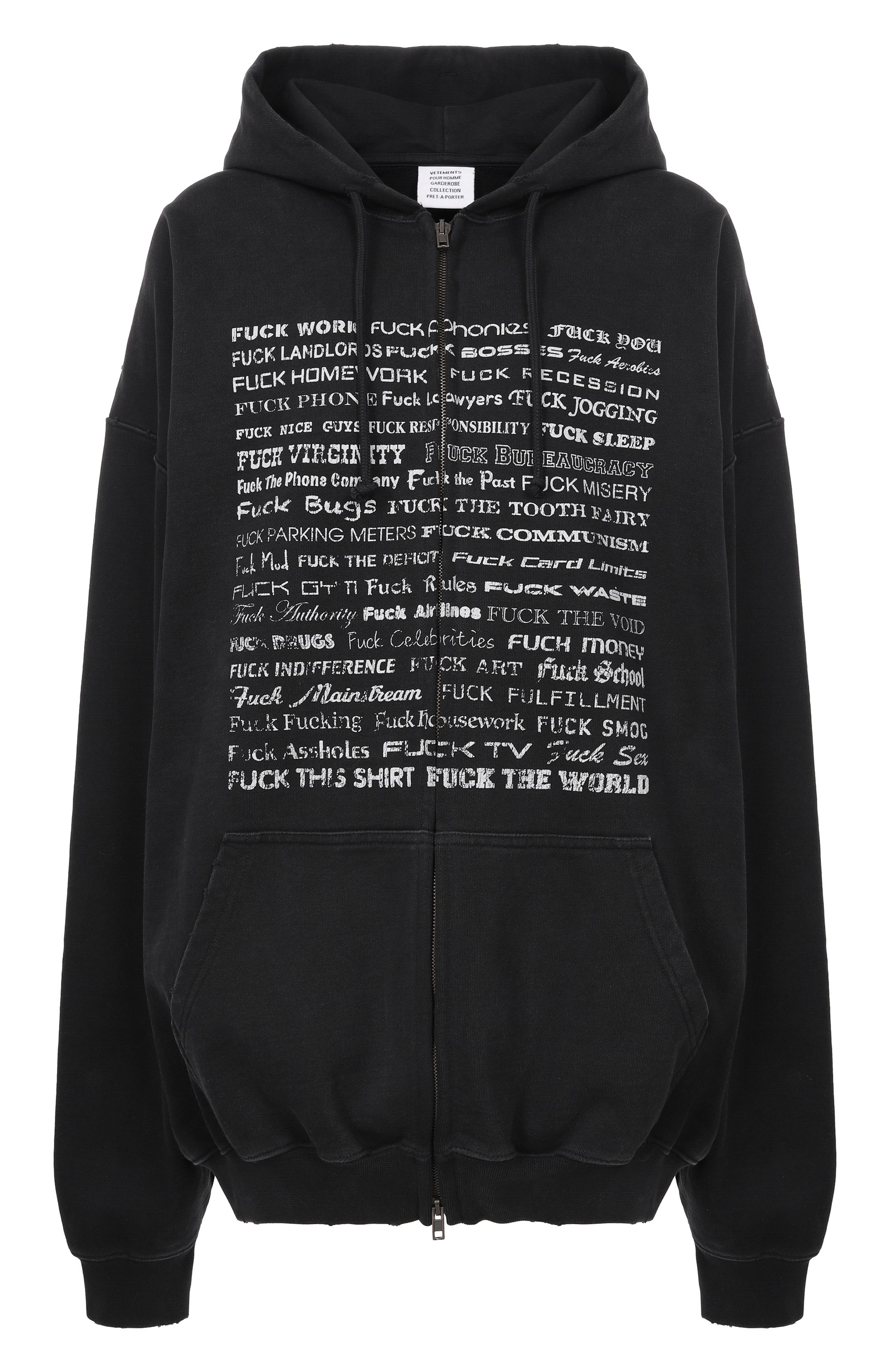 Хлопковая толстовка VETEMENTS, арт. ME76ZU211BX/1302 M0LLET0N, фото 1